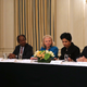 Ivanka Trump, Global Infrastructure Partners Chairman Adebayo Ogunlesi, IBM CEO Ginni Rometty, PepsiCo CEO Indra Nooyi, and Blackstone Group Chairman and CEO Stephen Schwarzman with President Donald Trump in the White House State Dining Room on Feb. 3, 2017 (Chip Somodevilla/Getty Images)